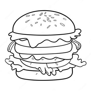 Pagina Para Colorir Do Hamburguer 4901-3940