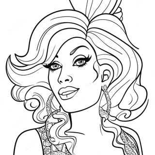 Pagina Para Colorir De Drag Queen 49054-40751