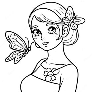 Pagina Para Colorir Da Shinobu Com Borboleta 4912-3952