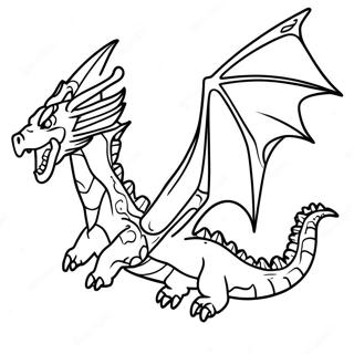 Pagina Para Colorir Dragao Em Voo Ataque Triplo 49225-40932