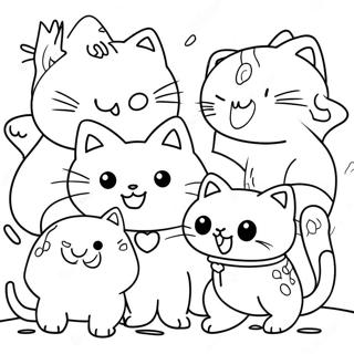 Gatos De Batalha Páginas Para Colorir