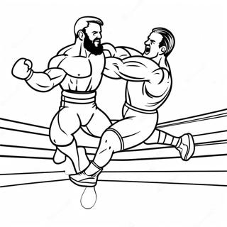 Pagina Para Colorir Do Lutador Da Wwe Pulando Em Cima Do Oponente 4932-3965