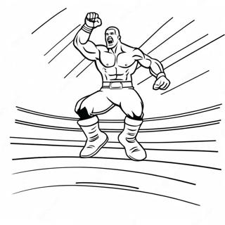 Pagina Para Colorir Do Lutador Da Wwe Pulando Em Cima Do Oponente 4932-3966