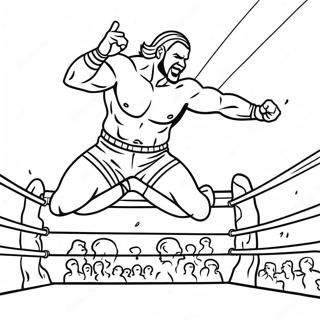 Pagina Para Colorir Do Lutador Da Wwe Pulando Em Cima Do Oponente 4932-3967