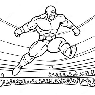 Pagina Para Colorir Do Lutador Da Wwe Pulando Em Cima Do Oponente 4932-3968