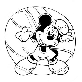 Pagina Para Colorir Basquete Do Mickey Mouse 49354-40974