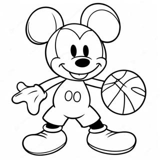 Pagina Para Colorir Basquete Do Mickey Mouse 49354-40976