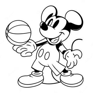 Pagina Para Colorir Basquete Do Mickey Mouse 49354-41177