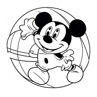 Pagina Para Colorir Basquete Do Mickey Mouse 49354-41178