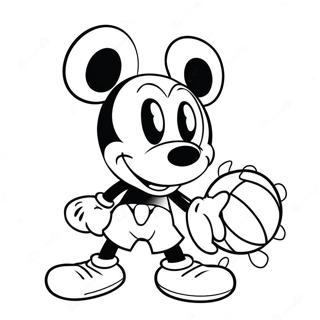 Pagina Para Colorir Basquete Do Mickey Mouse 49354-41179