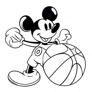 Pagina Para Colorir Basquete Do Mickey Mouse 49354-41180