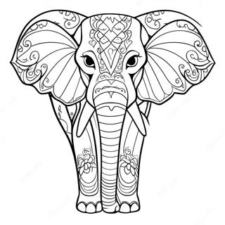 Pagina Para Colorir De Elefante Africano Majestoso 49485-41074