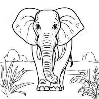 Pagina Para Colorir De Elefante Africano Majestoso 49485-41075