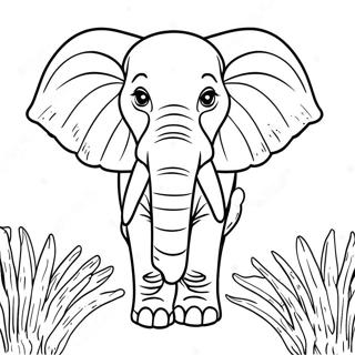 Pagina Para Colorir De Elefante Africano Majestoso 49485-41076