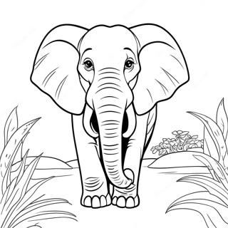 Pagina Para Colorir De Elefante Africano Majestoso 49485-41301