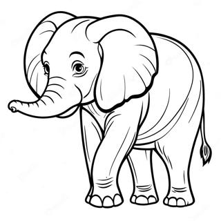 Pagina Para Colorir De Elefante Africano Majestoso 49485-41303