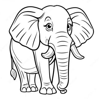 Pagina Para Colorir De Elefante Africano Majestoso 49485 41304