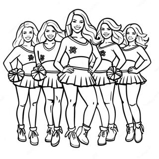 Pagina Para Colorir Das Cheerleaders Dos Dallas Cowboys 4953-3973