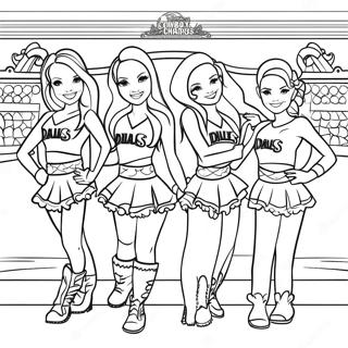 Pagina Para Colorir Das Cheerleaders Dos Dallas Cowboys 4953-3975