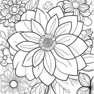 Pagina Para Colorir Da Flor Dalia 49564-41351