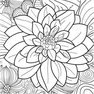 Pagina Para Colorir Da Flor Dalia 49564-41352