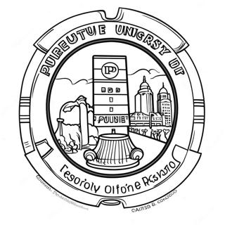 Pagina Para Colorir Do Logotipo Da Universidade Purdue 49574-41151