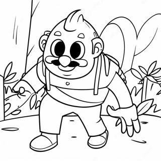 Pagina Para Colorir Do Personagem Do Hello Neighbor 2 Se Escondendo 49595-41383