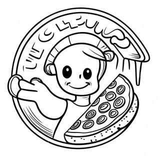 Pagina Para Colorir Do Logotipo Do Little Caesars 49624-41400