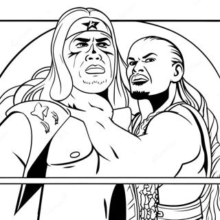 Pagina Para Colorir Dos Superstars Da Wwe Em Acao 4963-3982