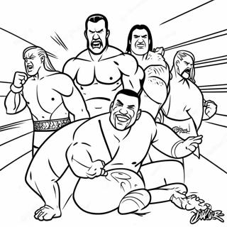 Pagina Para Colorir Dos Superstars Da Wwe Em Acao 4963-3983