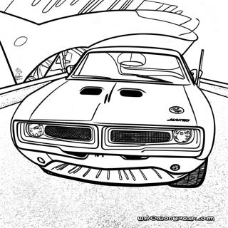 Pagina Para Colorir Do Dodge Charger De Corrida De 1970 49655-41428