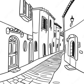 Pagina Para Colorir De Vila Italiana Charmosa 49665-41430