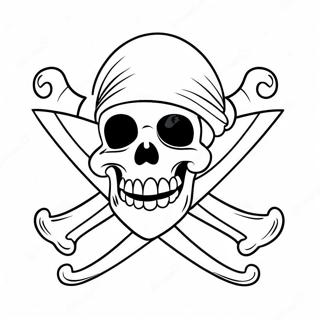 Pagina Para Colorir Jolly Roger Pirata Colorido 49825-41563