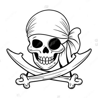 Pagina Para Colorir Jolly Roger Pirata Colorido 49825-41564