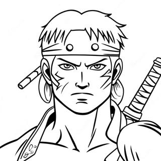 Zoro Páginas Para Colorir