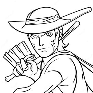 Zoro Páginas Para Colorir