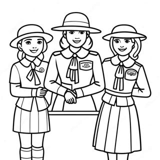 Pagina Para Colorir De Juliette Gordon Low Com As Girl Scouts 50035-41731