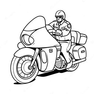 Pagina Para Colorir De Motocicleta Da Policia Em Acao 50085-41766