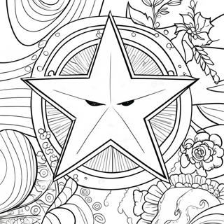 Pagina Para Colorir De Estrela Brilhante 50095-41774