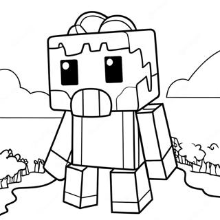 Pagina Para Colorir De Creeper Do Papai Noel Do Minecraft 50115-41810