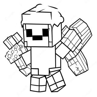 Pagina Para Colorir De Creeper Do Papai Noel Do Minecraft 50115-41811