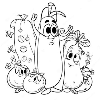 Pagina Para Colorir Do Veggietales 5012-4019