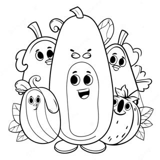 Pagina Para Colorir Do Veggietales 5012-4020