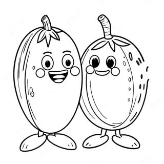 Pagina Para Colorir Do Bob O Tomate E Do Larry O Pepino 5013-4024