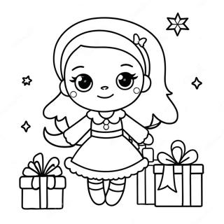 Pagina Para Colorir De Menina De Natal Fofa 50144-41814