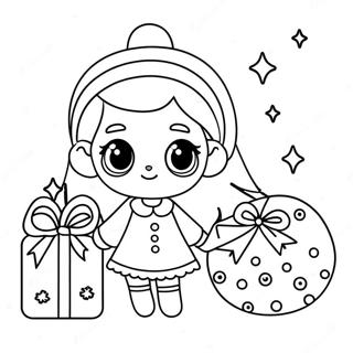 Pagina Para Colorir De Menina De Natal Fofa 50144-41815