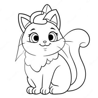 Pagina Para Colorir Da Princesa Peach Gato 50174-41847