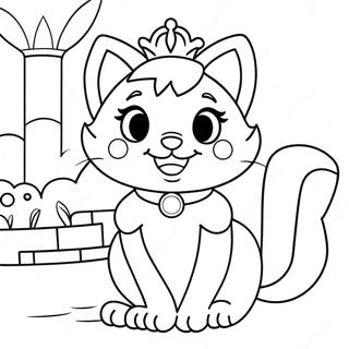 Pagina Para Colorir Da Princesa Peach Gato Aventureira 50175-41853