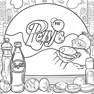 Pepsi Páginas Para Colorir