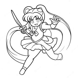 Pagina Para Colorir Sailor Venus Em Acao 50265-41907